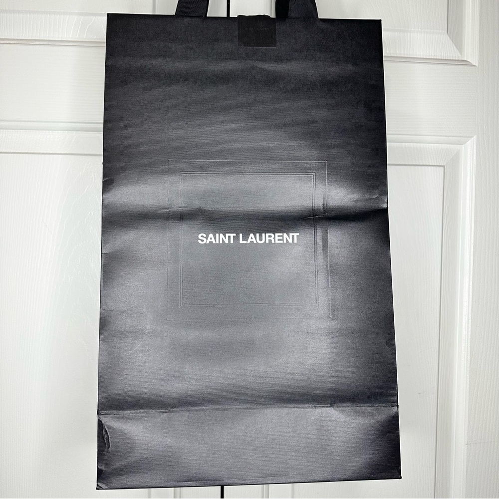 YSL Saint Laurent Black Paper Bag